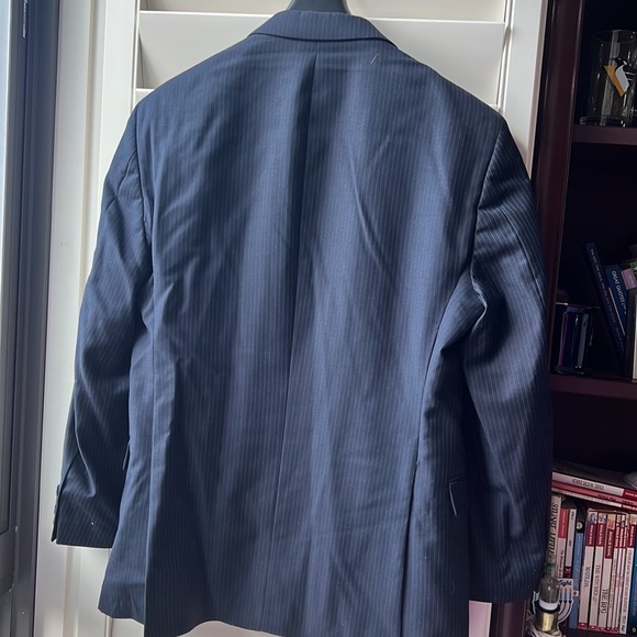 Tommy Hilfiger Navy Striped Suit Set Jacket and pants - Picture 4 of 16